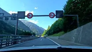 Driving through Tunnels Switzerland 🇨🇭 
