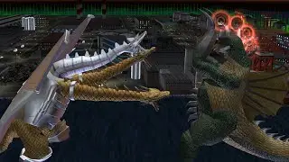 Godzilla Destroy All Monsters Melee: Mecha-Ghidorah VS Gigan (Hard) [GCN]