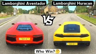 Forza Horizon 4 - Lamborghini Aventador vs Lamborghini Huracan Drag Race #6 | Who Win?
