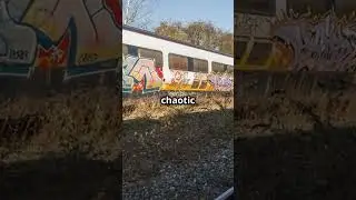 The Art of Decay  Graffiti on The Abandoned Eurostar #eurostar #abandoned #fyp #graffiti #art