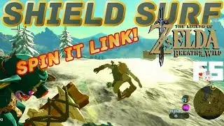 Shield Spin Attack! Link Shield Surf : Zelda Breath of the Wild