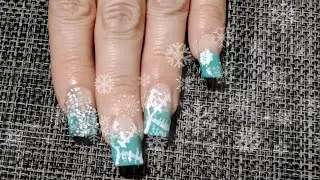 Four Snowflakes Nail Art Designs Tutorial