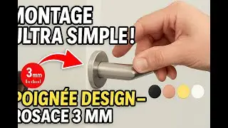 Comment installer une poignée de porte avec rosace magnétique ultra fine (3 mm)