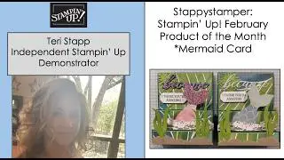 Stappystamper: Stampin' Up! February Product of the Month DSP//Texas Two Step Mermaid Card