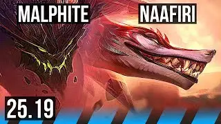 MALPHITE vs NAAFIRI (MID) | 13k comeback, 42k DMG, Godlike | EUNE Master | 25.19