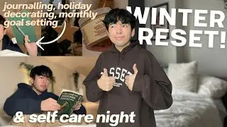 winter reset routine ❄️ getting into routine, goal setting, & self-care night! ☆ chadd hennig