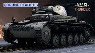 Pz.II C (Dak) Premium Gameplay Ground Realistic War Thunder