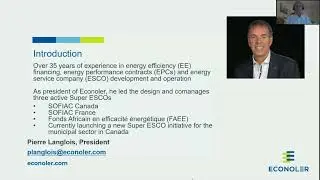 Super ESCO approach for implementing energy efficiency in municipalities, the case of Canada