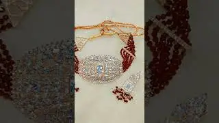 Gold Plated Ad Stone Studded Choker Set 999#jewellery #beauty#handmade