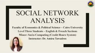 Social Network Analysis - Lecture 14