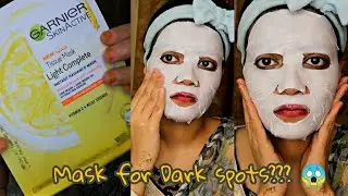 Garnier vitamin c serum mask for dark spots | Garnier sheet mask honest review