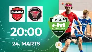 🎥 ELVI florbola līga: Ķekava/RB&B - FBK Valmiera (1/2 F, 3. spēle) (24.03.2023)