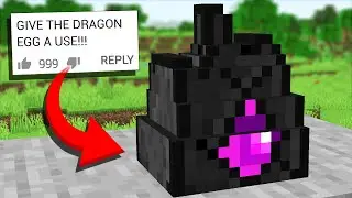 We Updated the Ender Dragon Egg in Minecraft 1.14 (Crafting Recipes Comments #8)