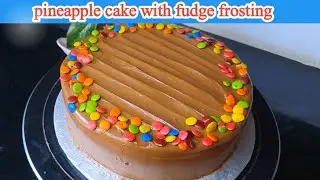 2 pound pineapple cake with fudge frosting | Baking with Maria Tariq