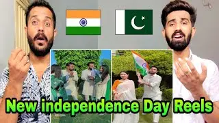 India & Pakistan Independence  Day 14th & 15th August Special  Reels | Reaction Usama with khizar