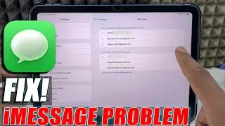 fix! can't send imessage issue on ipad?