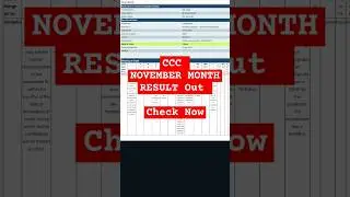 CCC November Month Result Out #cccresult #cccexam2024 #cccexams #shortsfeed2024 #shorts #ccc_result