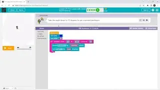 L27-6 |Code.org | Express-2021 | Lesson 27: For Loops with Artist | level 6