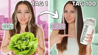 Ich esse 100g PROTEINE für 100 Tage & DAS passiert... | Selbstexperiment