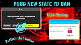 How To Unbanned Your PUBG NEW STATE Account | 50 Year BAN |