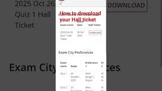 How to download your Hall ticket for IIT Madras BS Degree #iitmadras #iitstudents #exam #hallticket