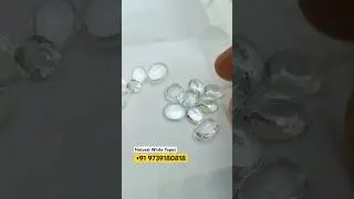 Natural white Topaz Premium qualities 😍✨ 5 To 15 Carats sizes