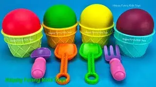 Play Doh Ice Cream Cups Surprise Toys Kinder Egg Disney Princess Chupa Chups Yowie Rumble Animal Jam