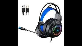 G60 Gaming Headset with 7.1 Stereo Surround Sound Noise Canceling Over Ear Headphones with Mic