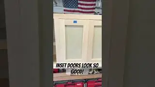 Inset cabinet doors #diy #woodworking #custom #wood #maker #smallbusiness