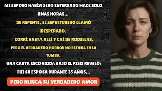 Después de enterrar a mi esposo el sepulturero me llamó desesperado  que vi me hizo caer de rodillas
