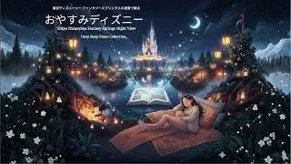 東京ディズニーシーファンタジー・スプリングスの夜景で眠る～おやすみディズニー～【睡眠用BGM】【途中広告なし】Disney Deep Sleep Piano Covered by MonoBGM