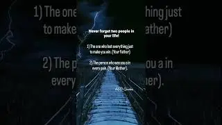 Never forget😞 two people&hearts;️ in your life... #life #lifequotes #quotesaboutlife