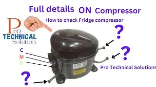 How to check Fridge Compressor | Compressor winding testing |fridge connection wiring relay overload