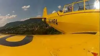 Zlin Z-226 accident during landing, shot on Go Pro hero 2!