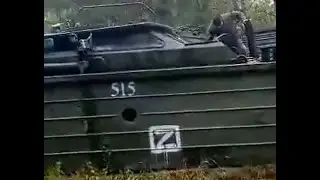 Ukraine Captures A Russian Tug (BMK-MO) and PTS-2 Amphibious Transport Vehicle