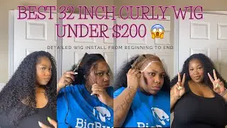 START TO FINISH INSTALL!! BEST 32 INCH CURLY VACATION HAIR UNDER $200🌴  FT ROSABEAUTY HAIR!