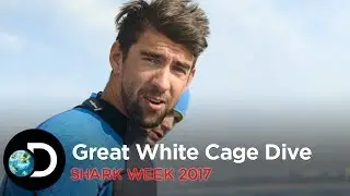 Great White Cage Dive | Shark Week 2017