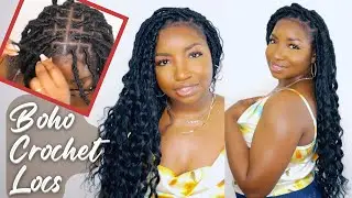 Crochet Boho Locs | Beginner Friendly Synthetic Hair Tutorial | Mermaid Hairstyle