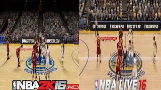 NBA 2K16 VS NBA LIVE 16 Side By Side Full HD 60FPS