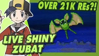 LIVE SHINY ZUBAT in Pokemon SoulSilver after 21,776 REs!