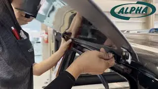 Alpha Type-E Air Hardtop Side Glass Replacement Tutorial
