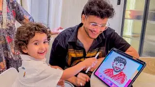 Asher ne banai Abhishek ki drawing 