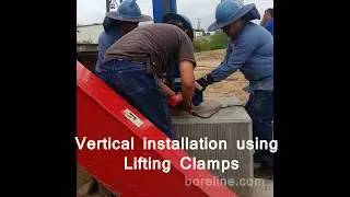 Boreline FlexiRiser - Vertical Installation with Lifting Clamps