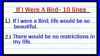 If I were a Bird Essay 10 Lines | If I were a Bird Essay in English/Short essay on If I were a Bird