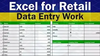 Data Entry Tips in Excel | Excel for Retail Product Management | Advanced Excel #exceltutoring