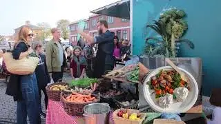 Høstfest på torvet i Nykøbing Sjælland