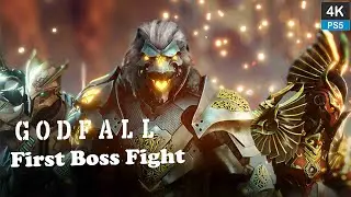 Godfall : First Boss Fight Solaris Gameplay