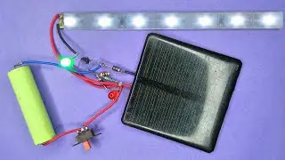 How To Make Automatic On/Off Solar Street Lamp Circuit With Battery Charging Facility..