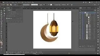 Easy Way to Make Islamic Lantern and Crescent Moon Ornaments in Adobe Illustrator
