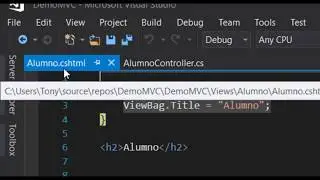 Como crear una vista - Razor en ASP.NET MVC  (C#)